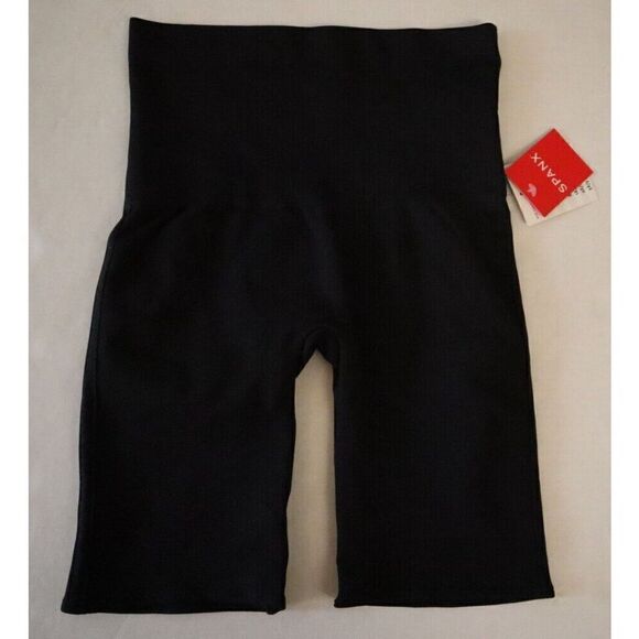 SPANX 50180R Women's Sz Small Very Black Lamn High Waisted 8" Bike Shorts - Picture 1 of 7